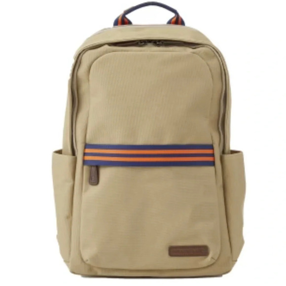 ! TEDDY ZIPPER BACKPACK IN DESERT CANVAS BY BAEKGAARD NWT - Picture 1 of 5